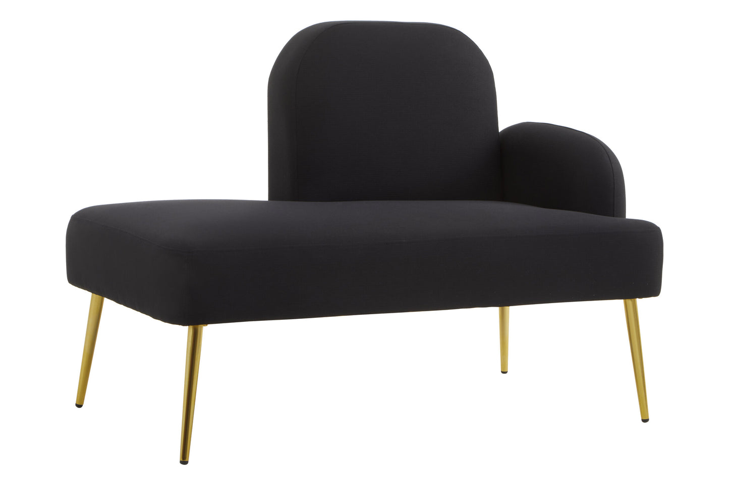 Cleopatra Black Right Hand Modern Chaise Longue