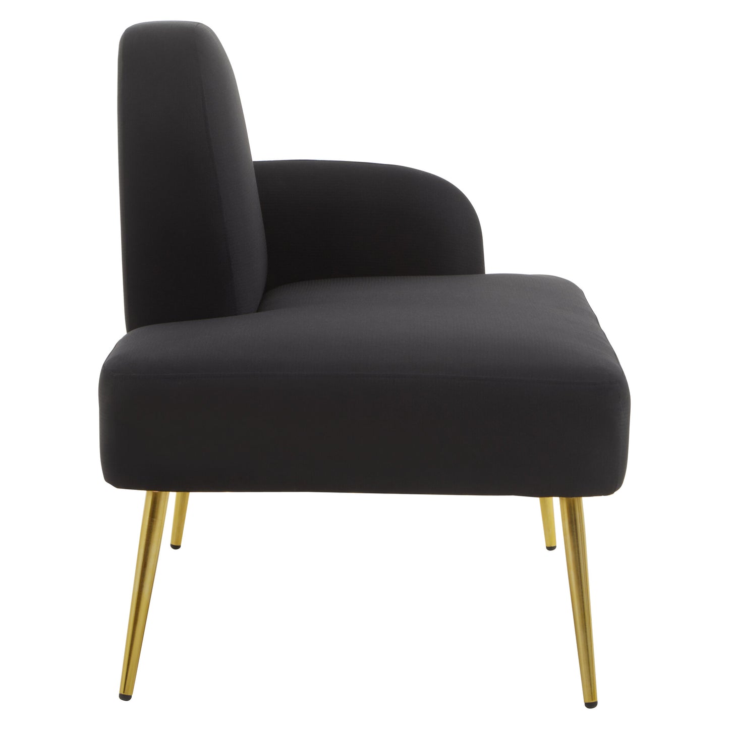 Cleopatra Black Right Hand Modern Chaise Longue