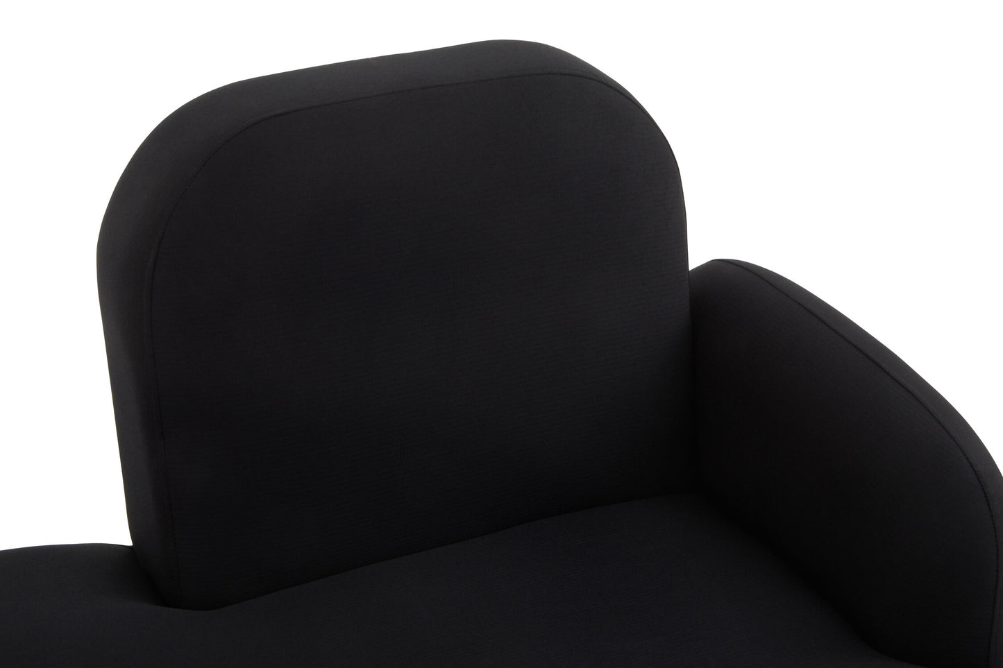 Cleopatra Black Right Hand Modern Chaise Longue