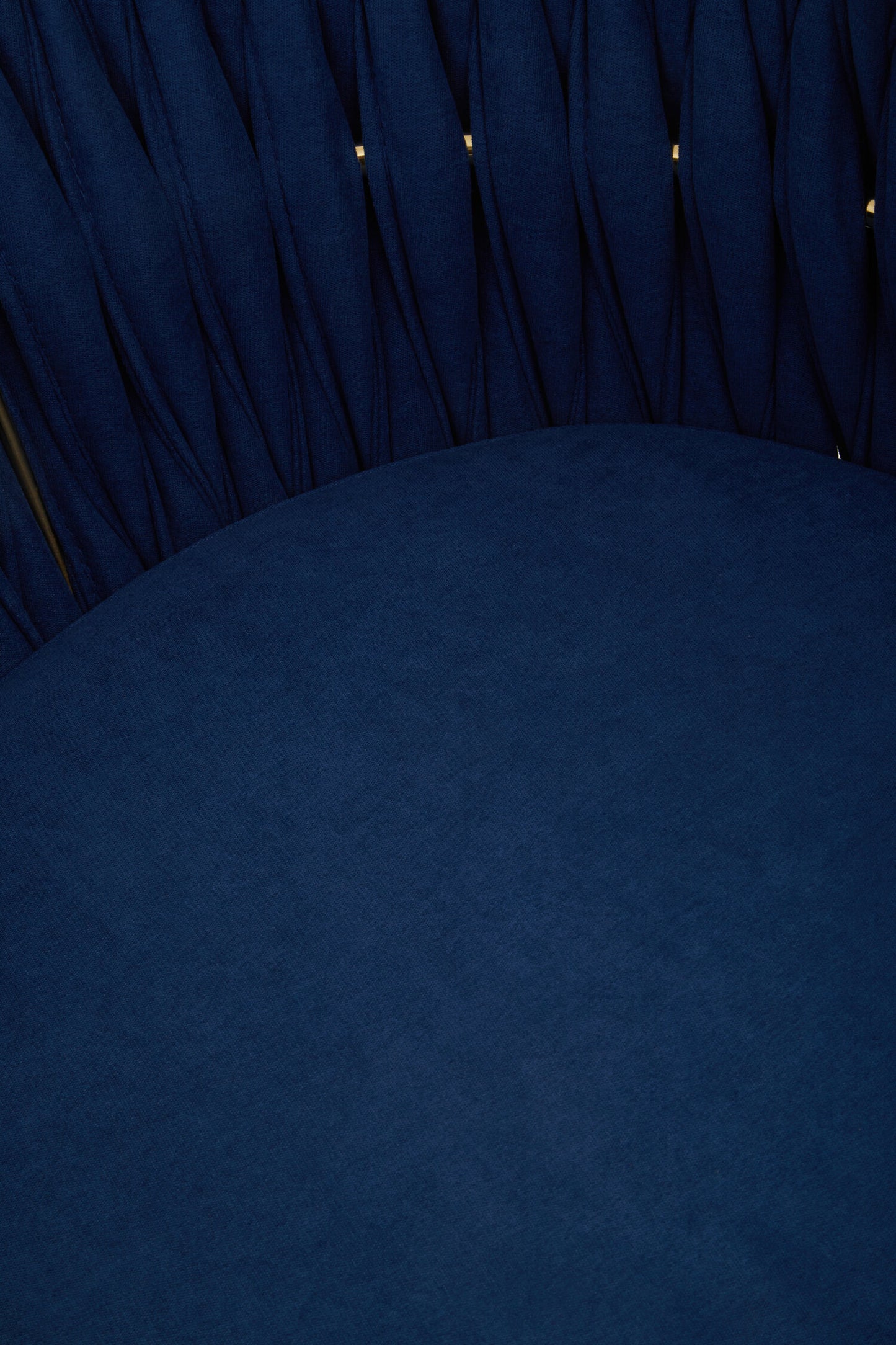 Phoebe Blue Dining Chair With Woven Back