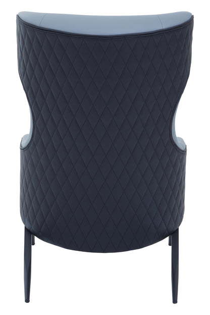 Kwan Grey Mid-Century Wingback Armchair | Bali & Blue