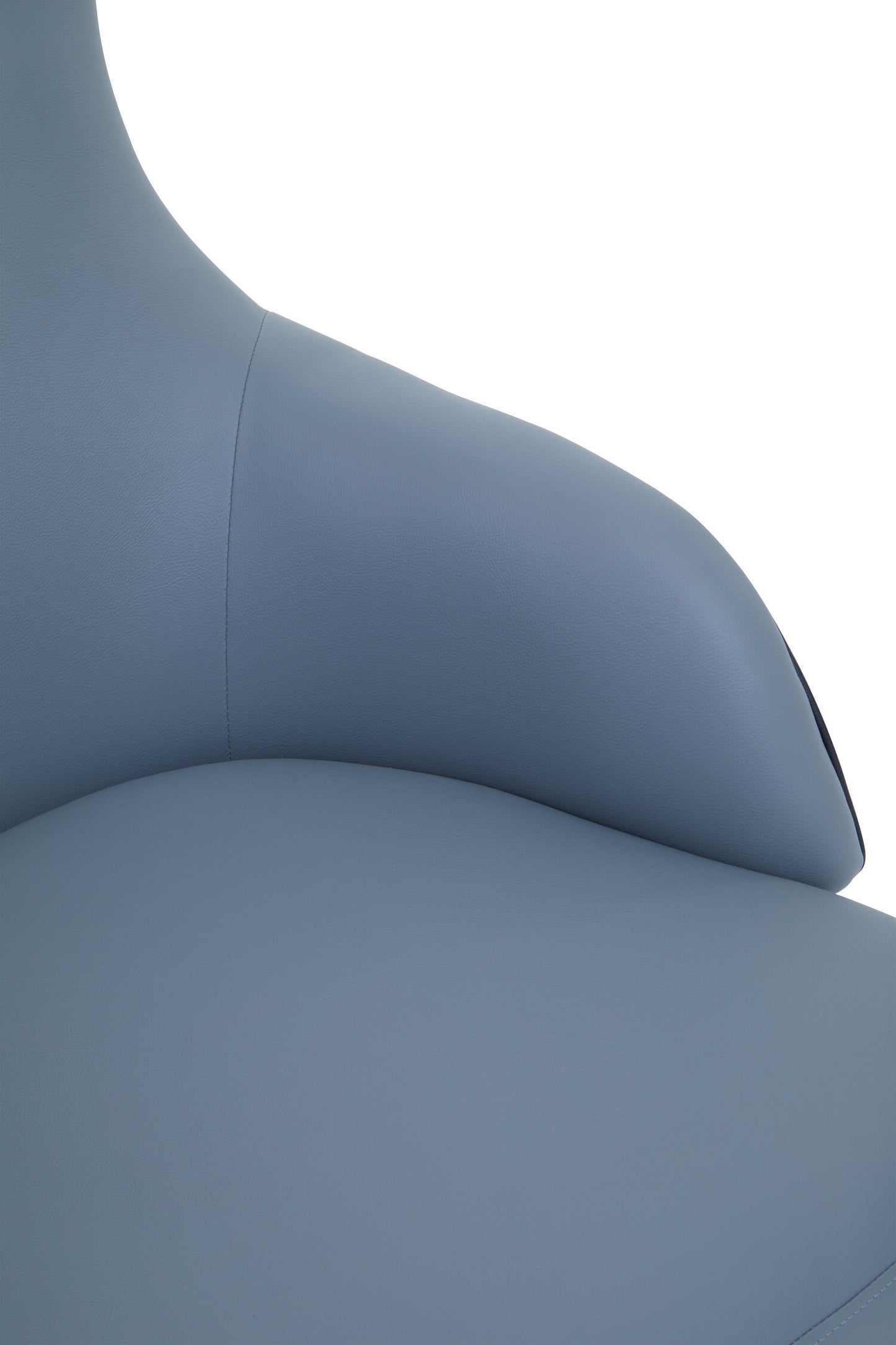 Kwan Grey Mid-Century Wingback Armchair