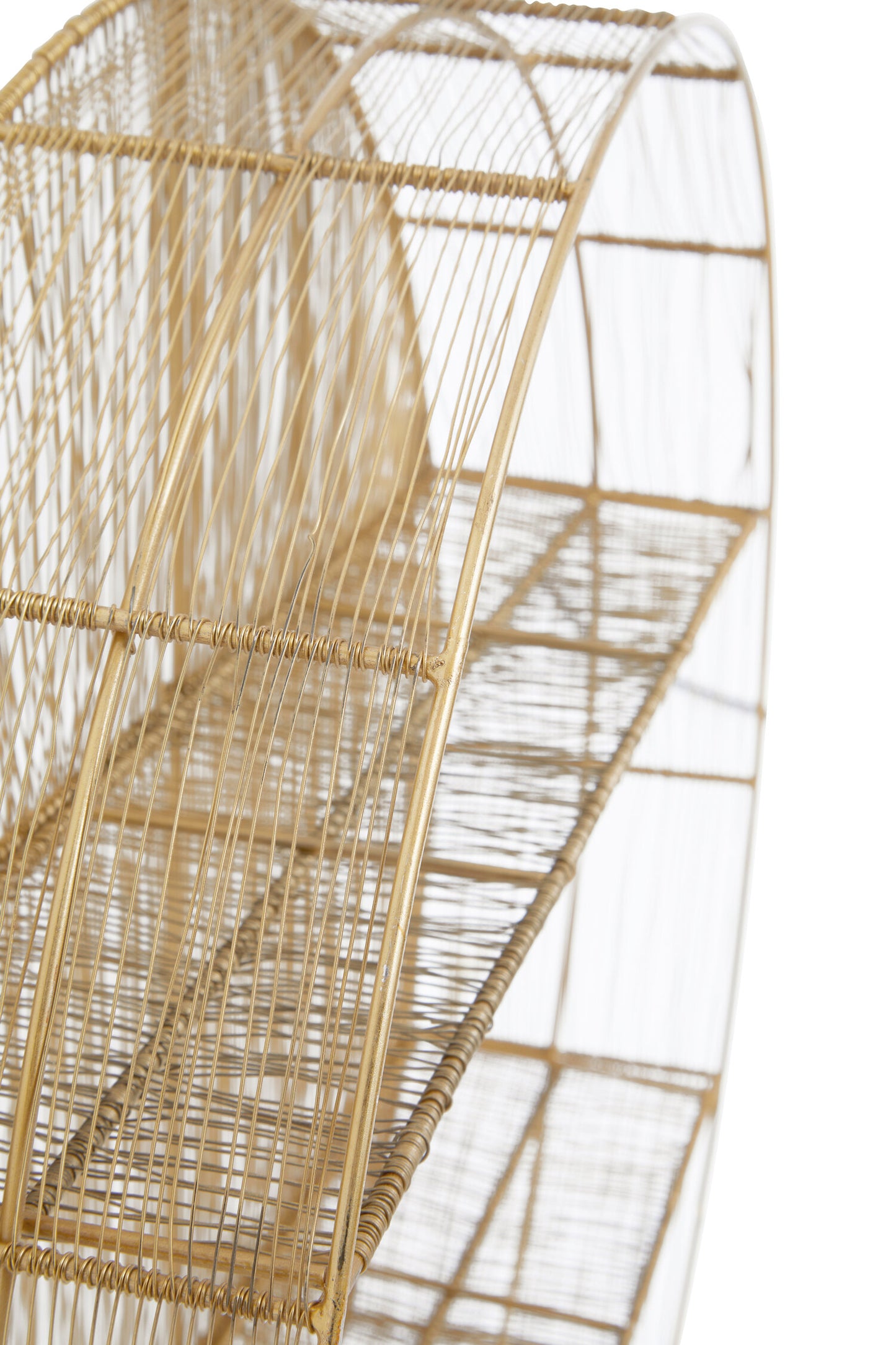 Artemis Gold Wire Round Wall Shelf