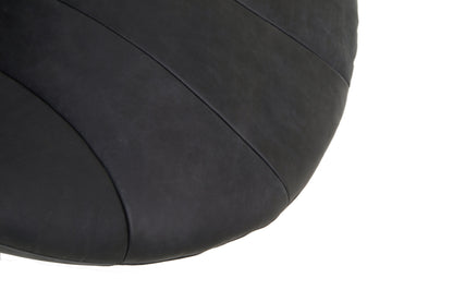 Brandon Black Leather Lounge Cocoon Chair