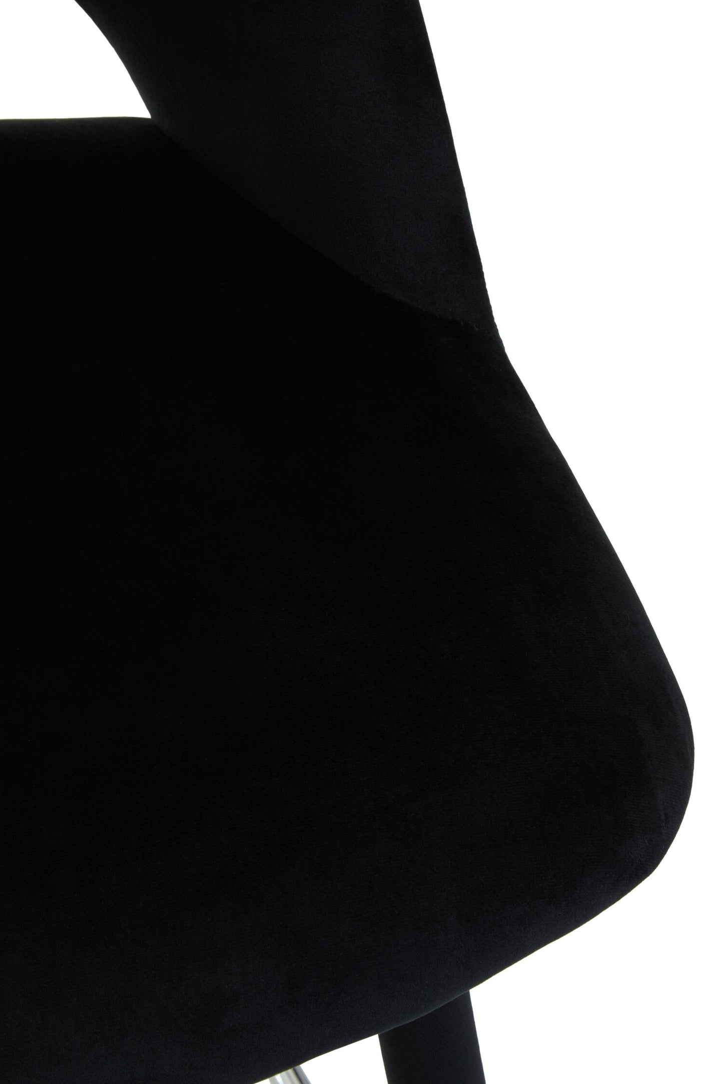 Benjamin Black Velvet Modern Bar Chair