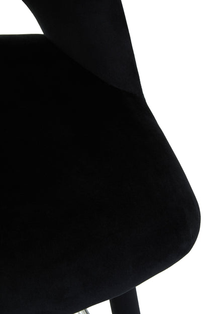 Benjamin Black Velvet Modern Bar Chair