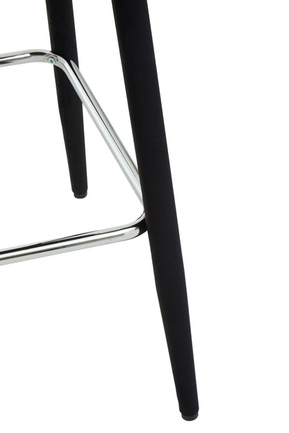 Benjamin Black Velvet Modern Bar Chair