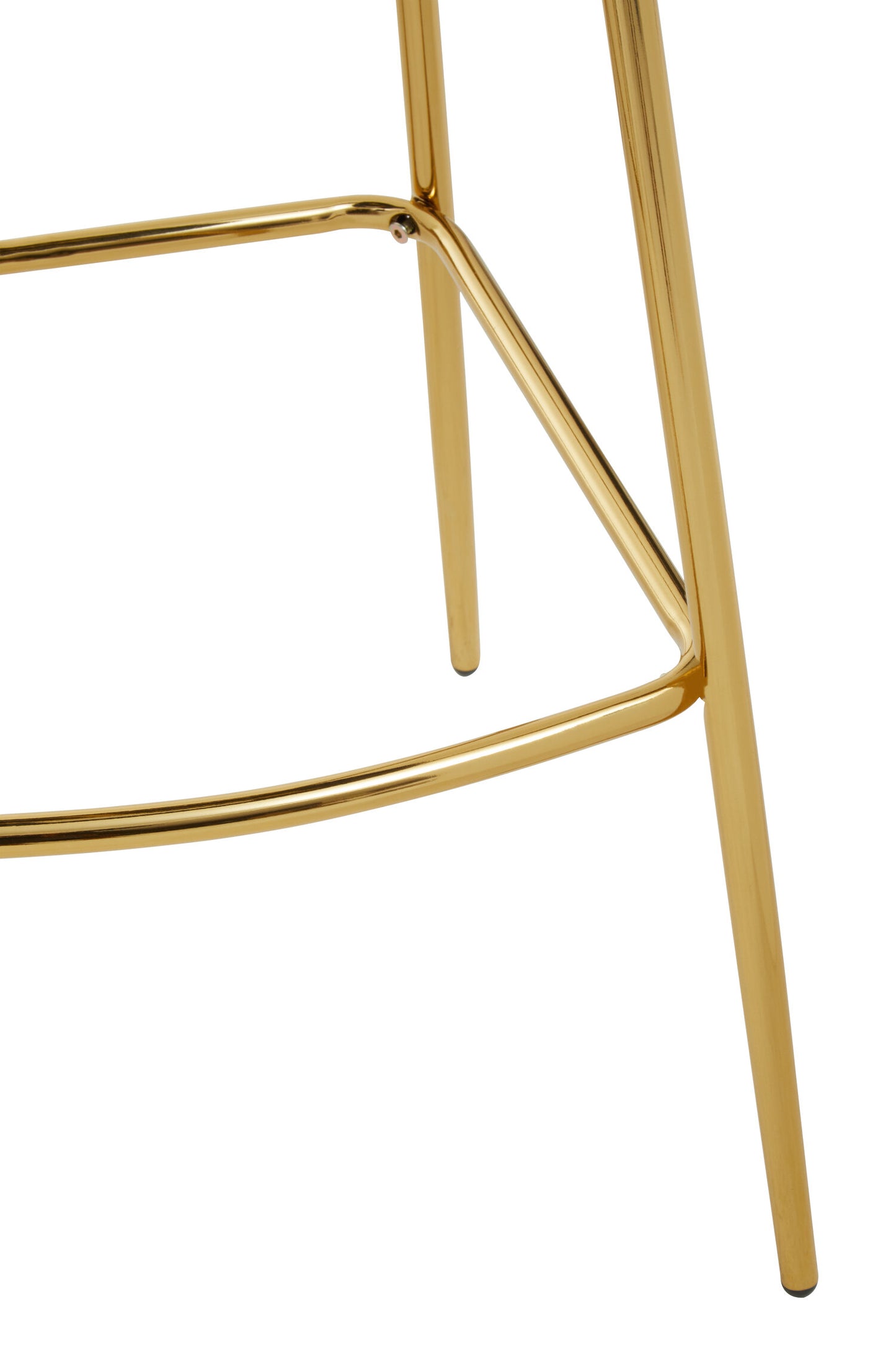 Martina Black Velvet Gold Frame Bar Chair