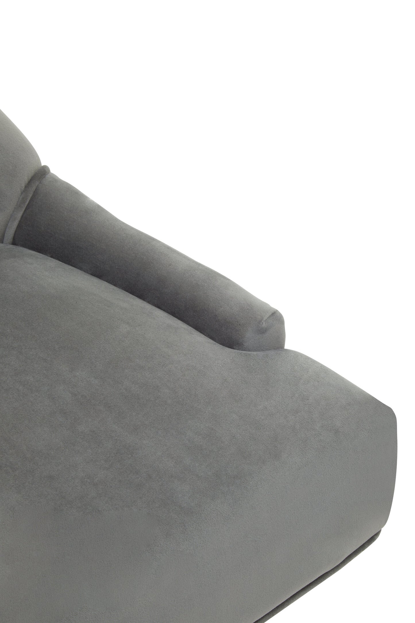 Cleo Grey Velvet and Gold Base Home Office Chair