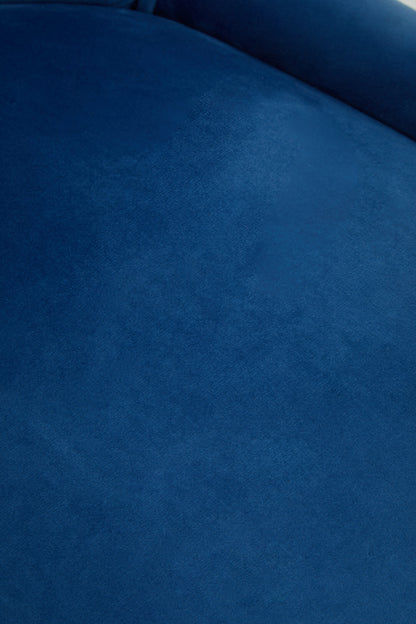 Cleo Blue Velvet and Gold Base Home Office Chair