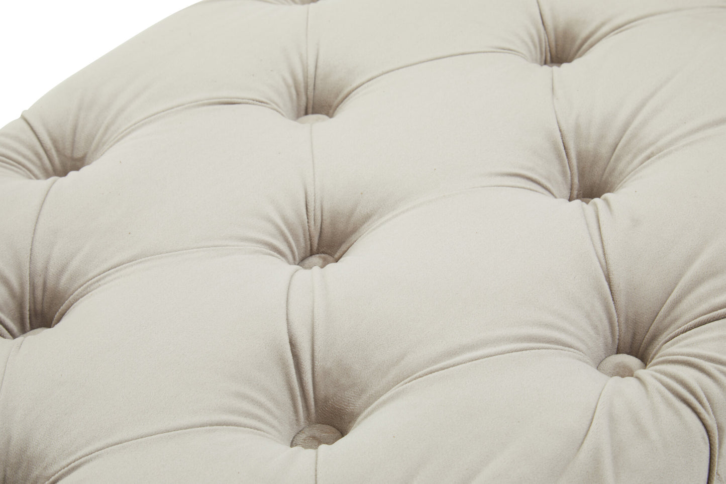 Luxe Mink Velvet Button Tufted Bench