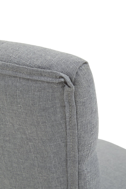 Cleo Grey Fabric Chrome Home Office Chair