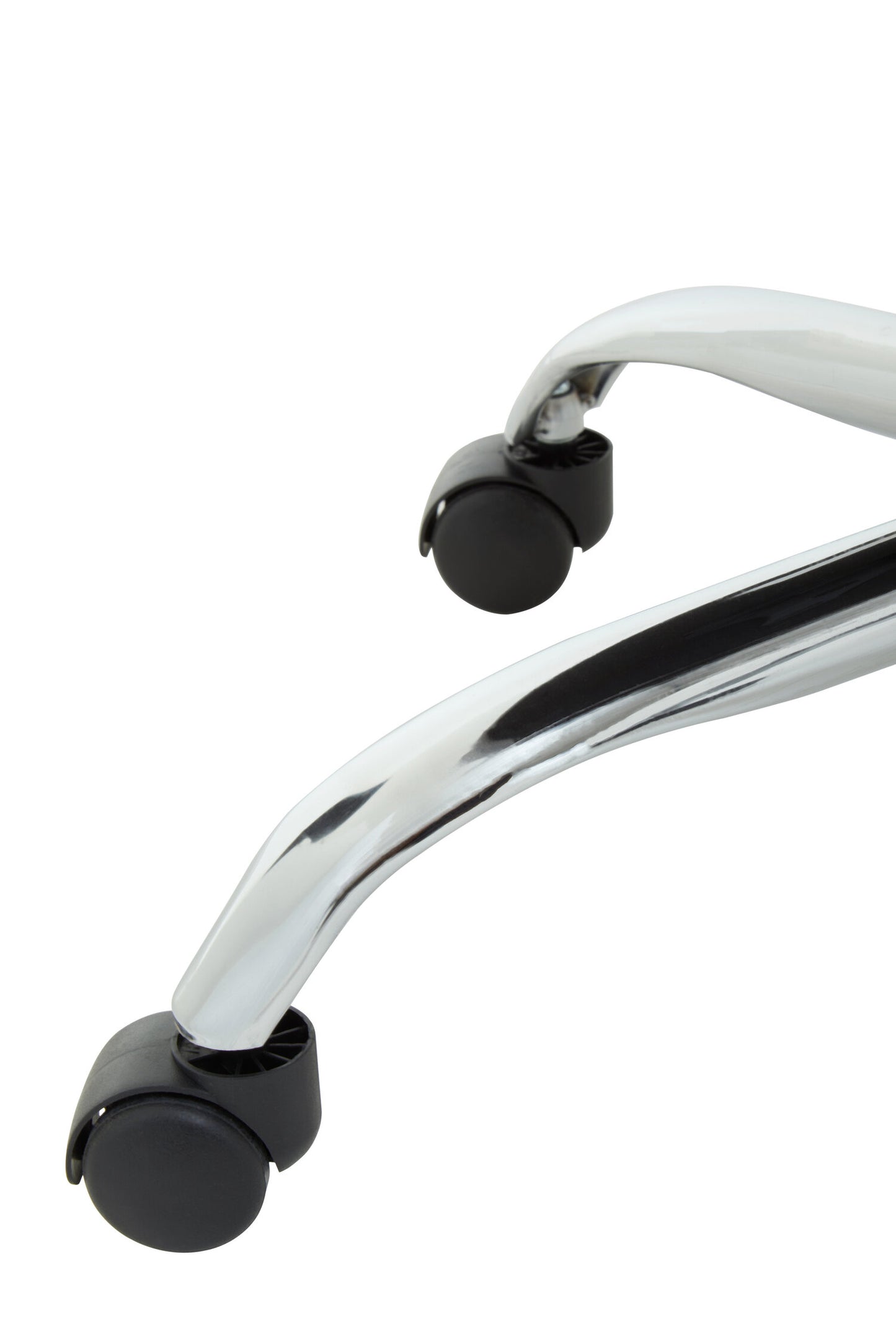 Cleo Grey Fabric Chrome Home Office Chair