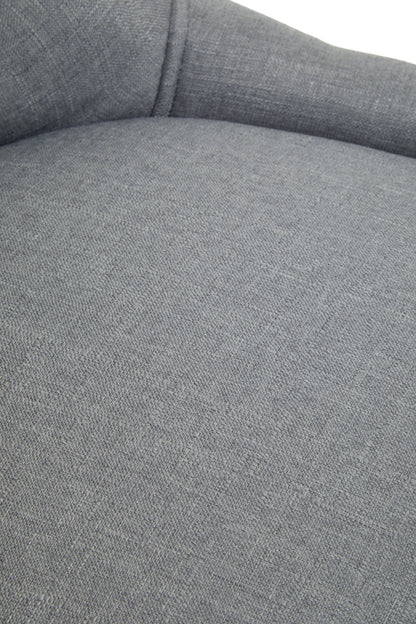 Cleo Grey Fabric Chrome Home Office Chair