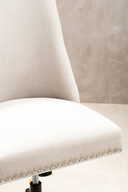 Donatella Natural Fabric Home Office Chair