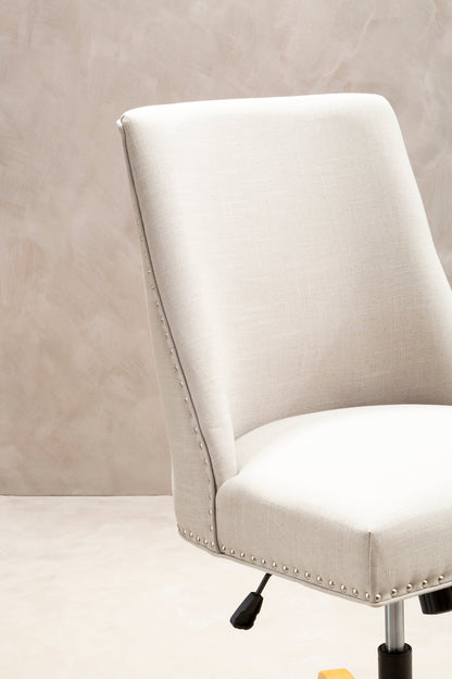 Donatella Natural Fabric Home Office Chair