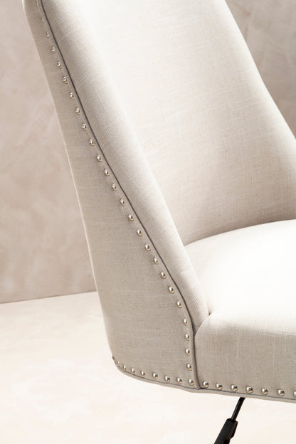 Donatella Natural Fabric Home Office Chair
