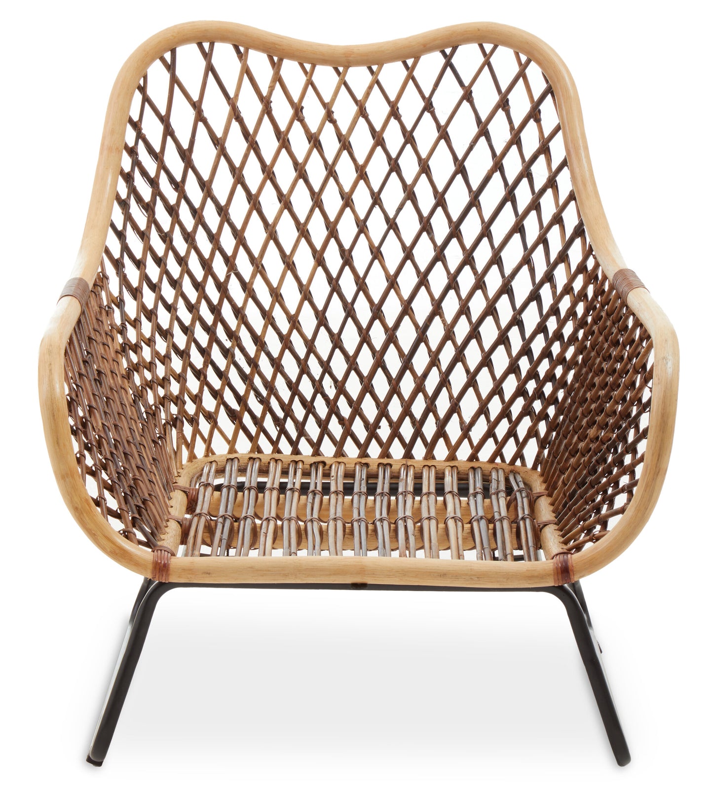 Koh Lanta Black Iron Frame Armchair