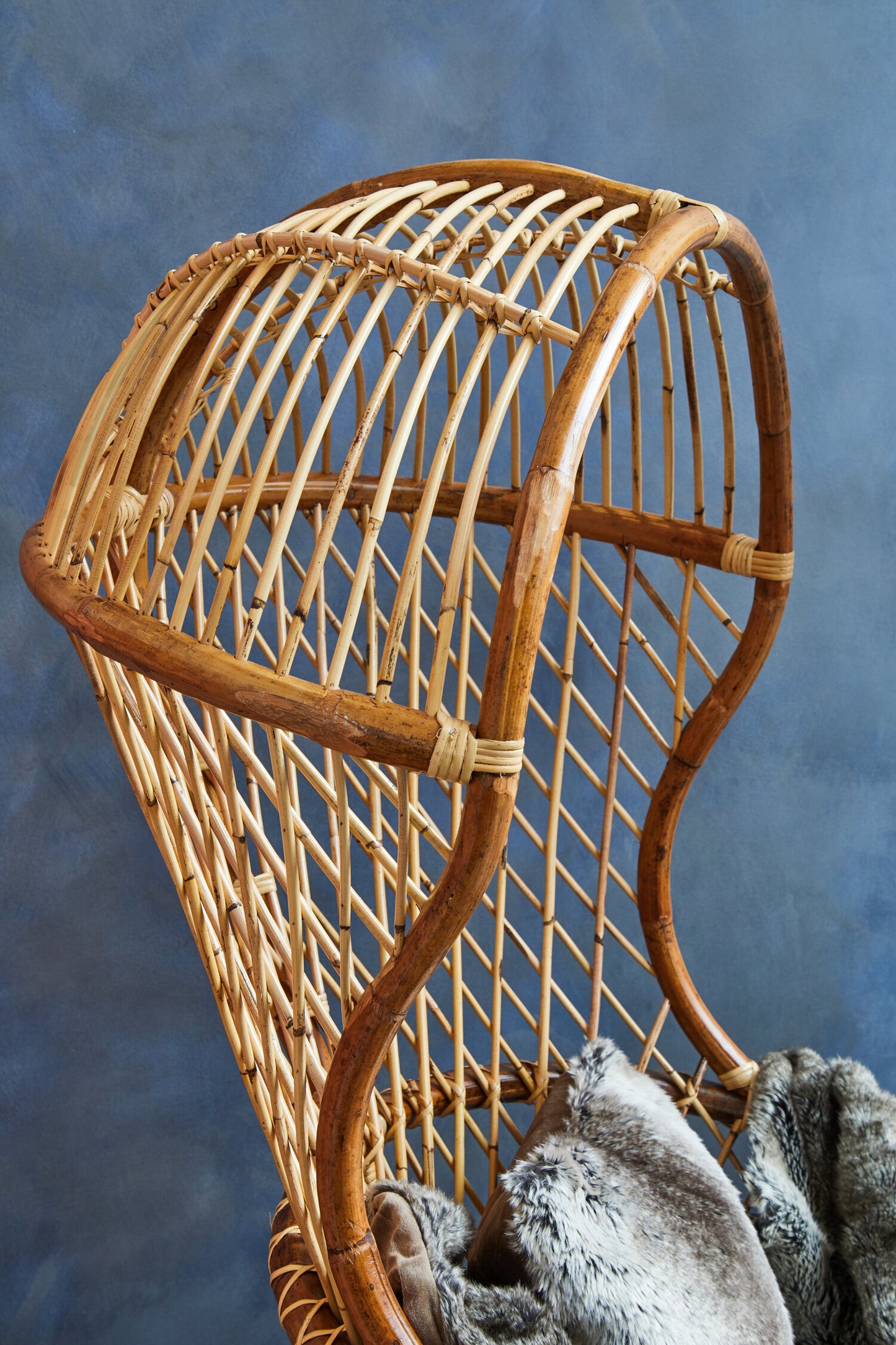 Koh Lanta High Back Natural Rattan Porter Chair