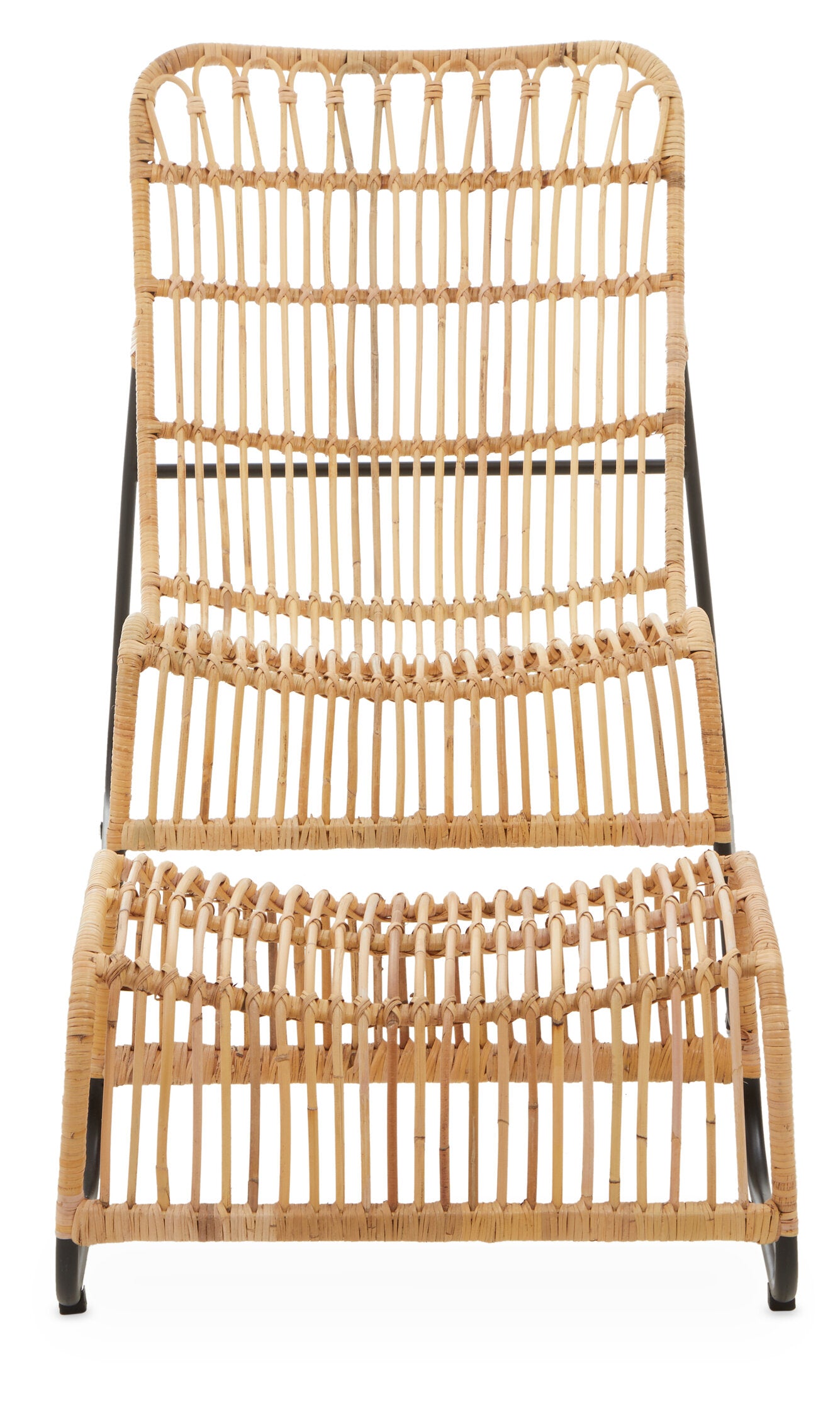 Koh Lanta Rattan Lounge Chair with Leg Rest