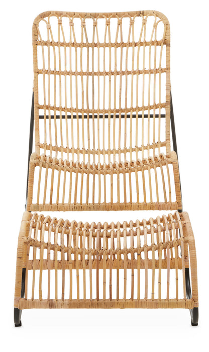 Koh Lanta Rattan Lounge Chair with Leg Rest