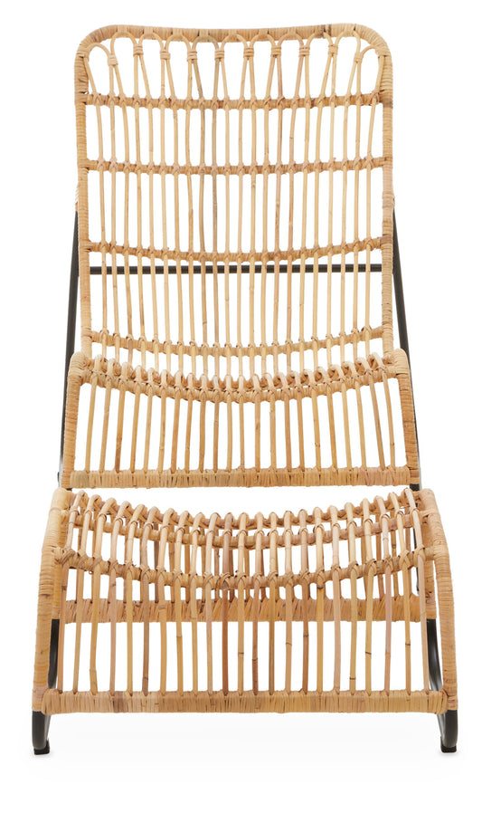 Koh Lanta Rattan Lounge Chair with Leg Rest