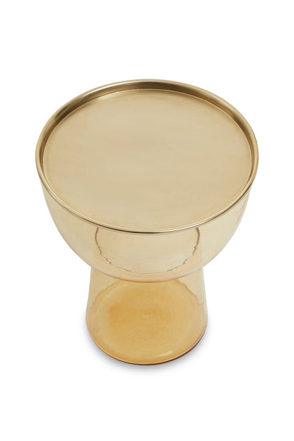 Vogue Amber Glass Side Table