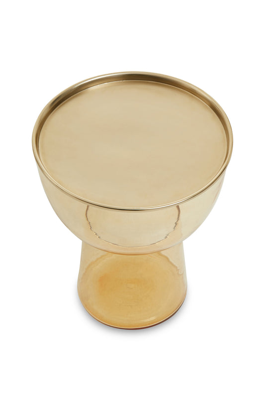Vogue Amber Glass Side Table