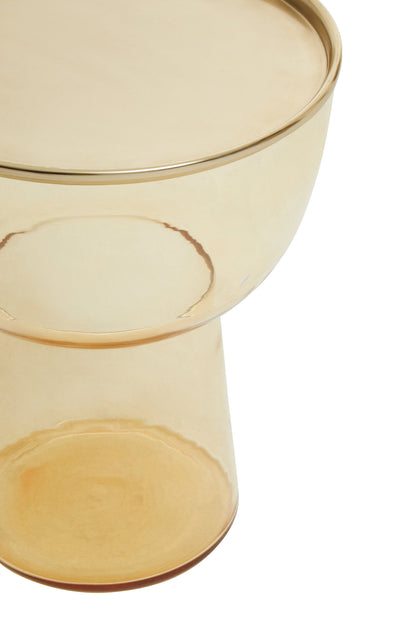 Vogue Amber Glass Side Table