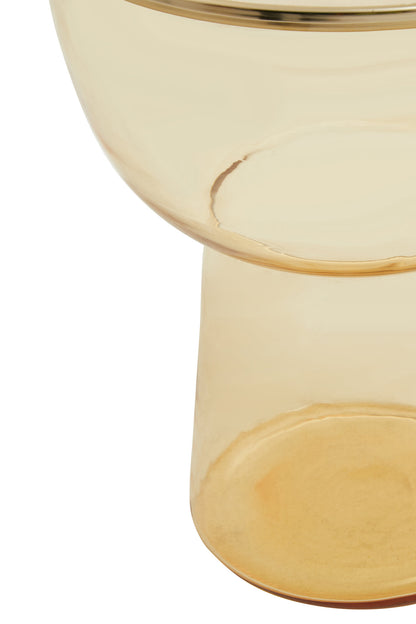 Vogue Amber Glass Side Table