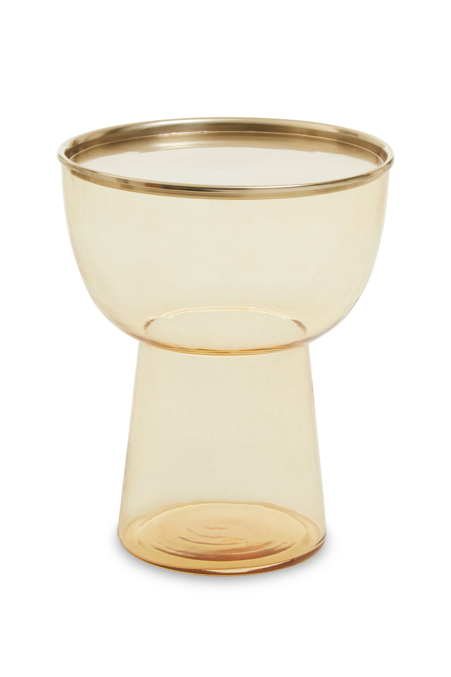 Vogue Amber Glass Side Table