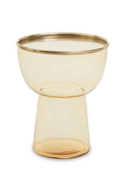 Vogue Amber Glass Side Table