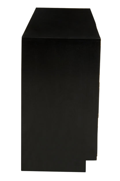 Campaign 7 Drawer Black Mango Wood Chest