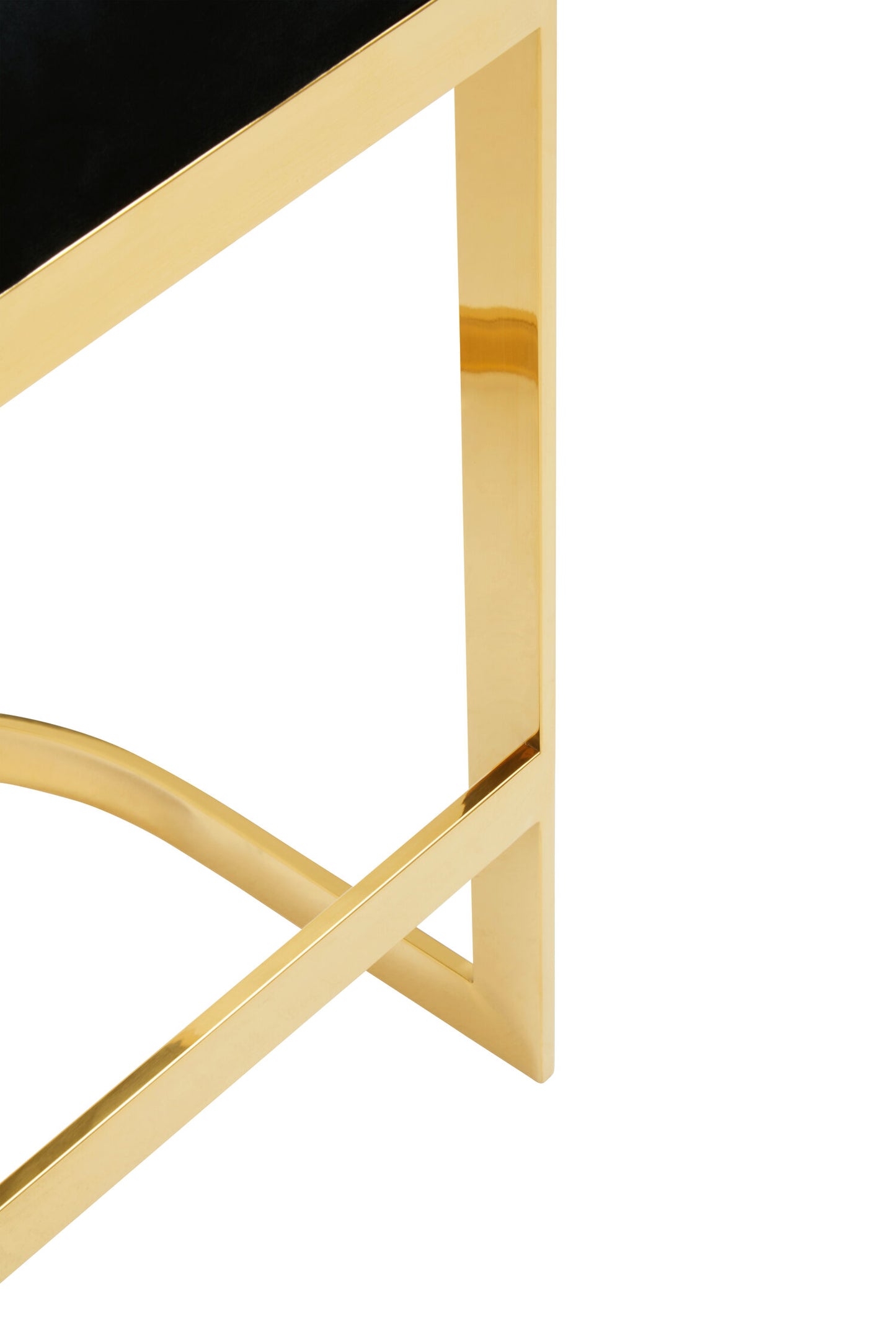Dahlia Black Velvet Bar Stool