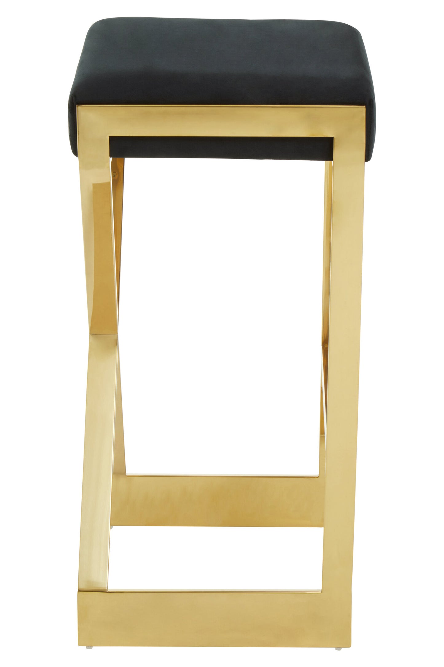 Dahlia Black And Gold Finish Bar Stool