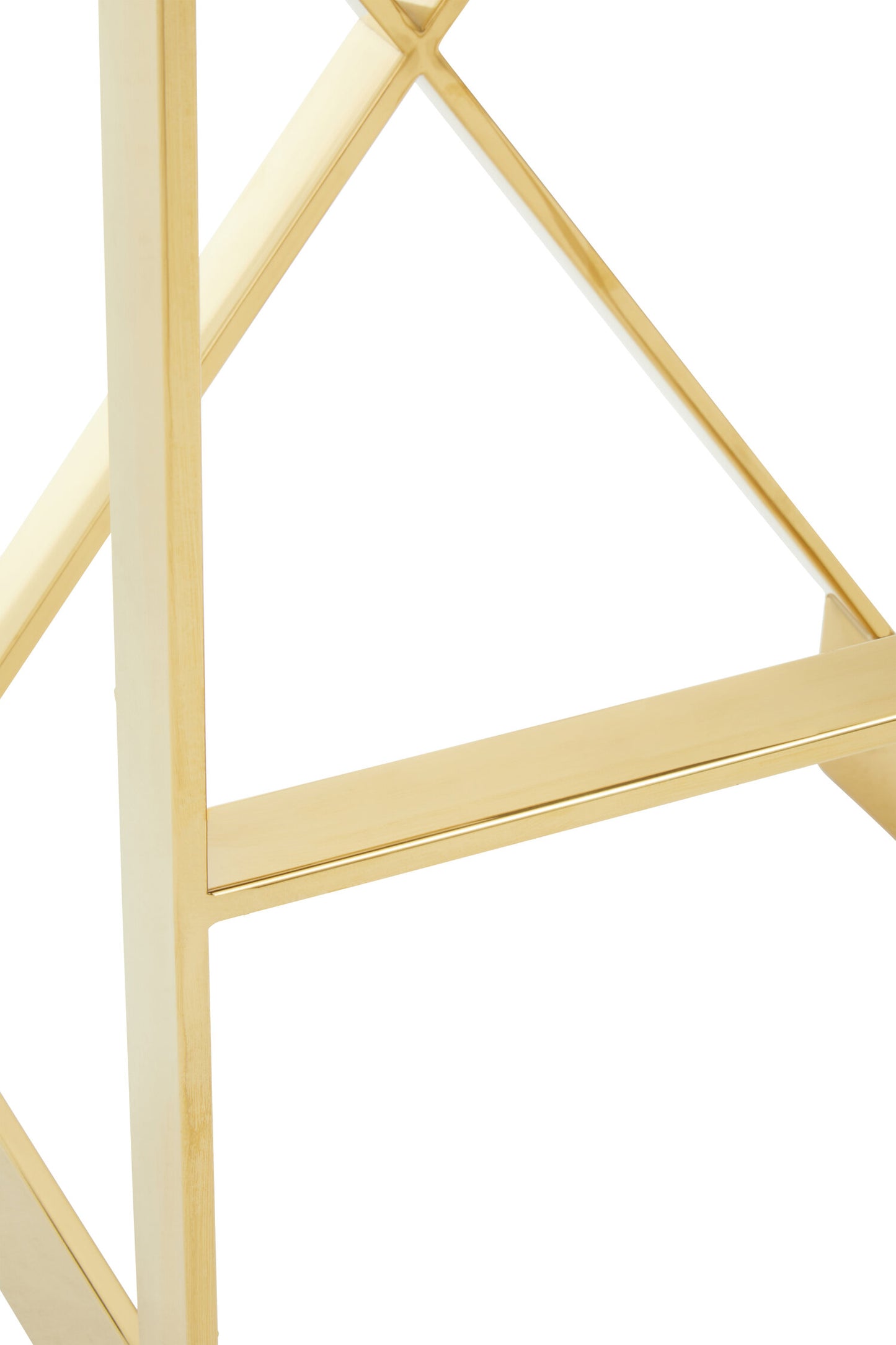Dahlia Ivory And Gold Finish Bar Stool