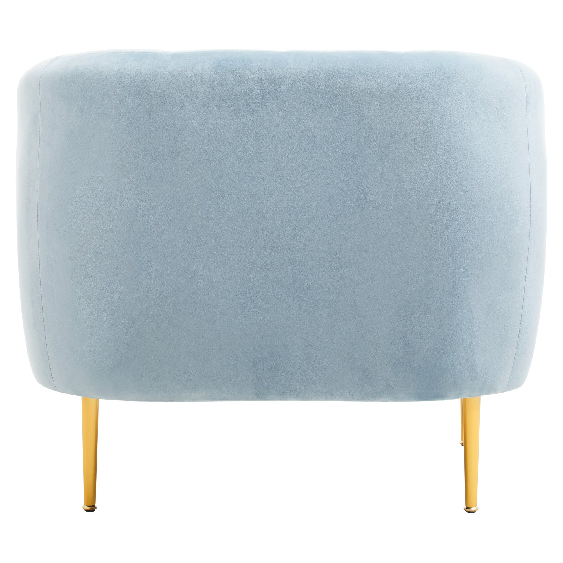Jasmine Blue Velvet Gold Leg Armchair | Bali & Blue