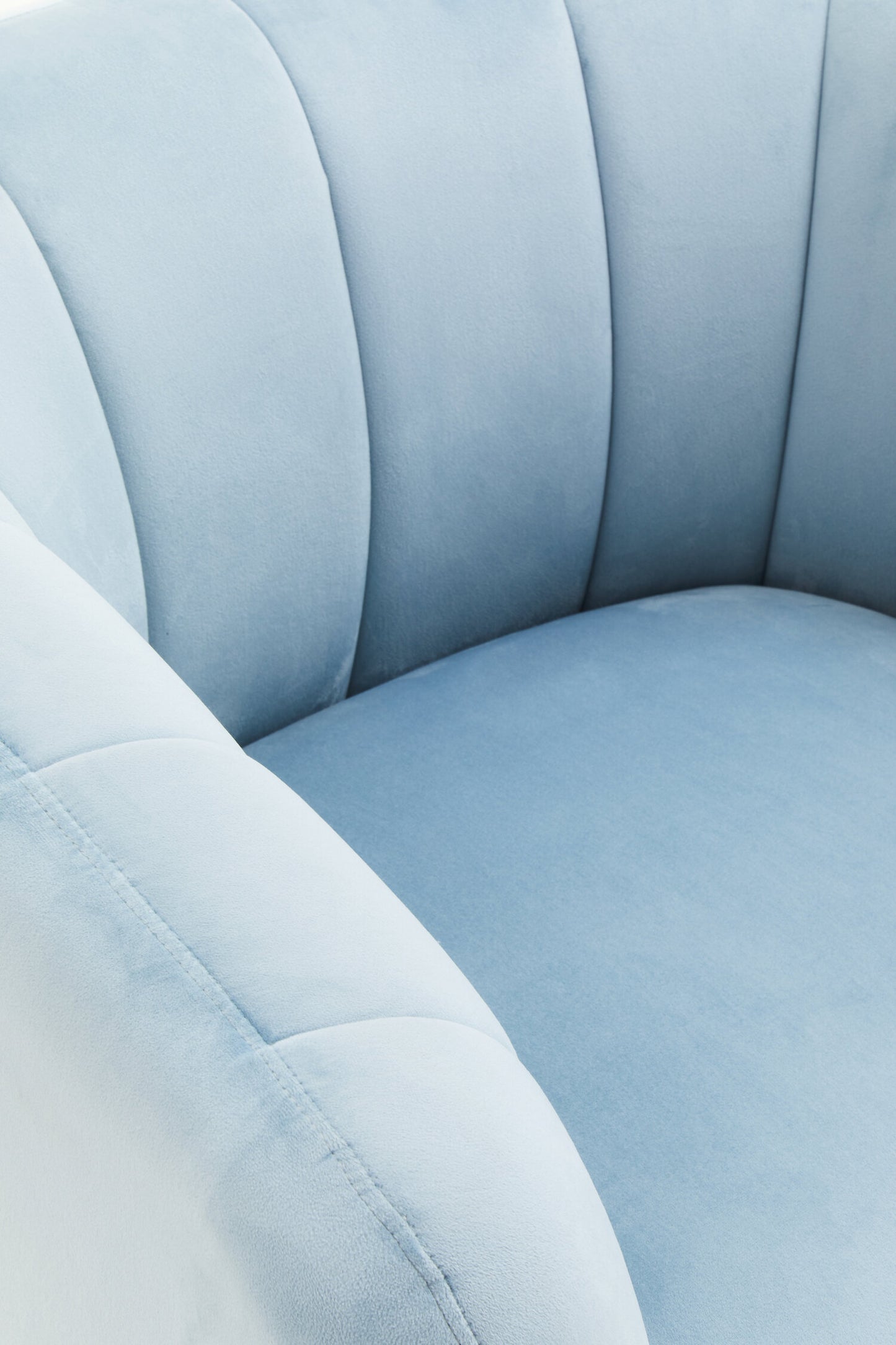 Jasmine Blue Velvet Gold Leg Armchair