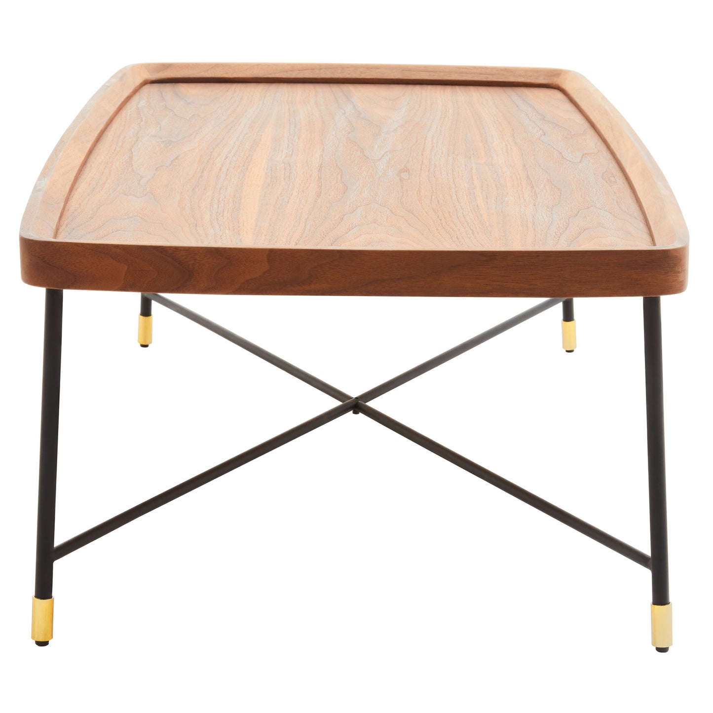 Philly Coffee Table With Cross Metal Legs