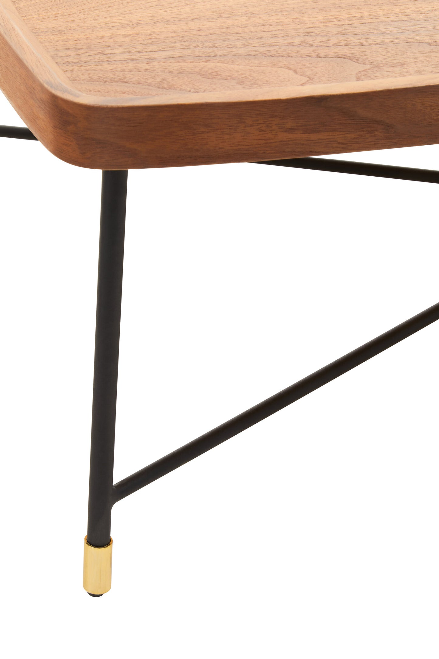 Philly Coffee Table With Cross Metal Legs