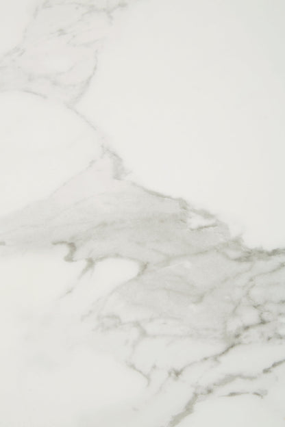Santorini White Marble Effect Gold Console Table