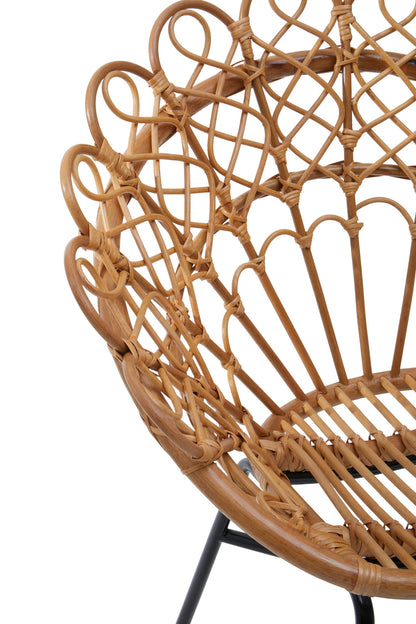 Tropic Natural Rattan Peacock Armchair