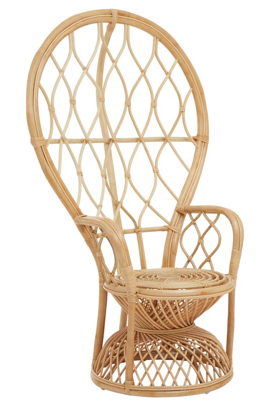 Tropic Natural Rattan Curved Chair