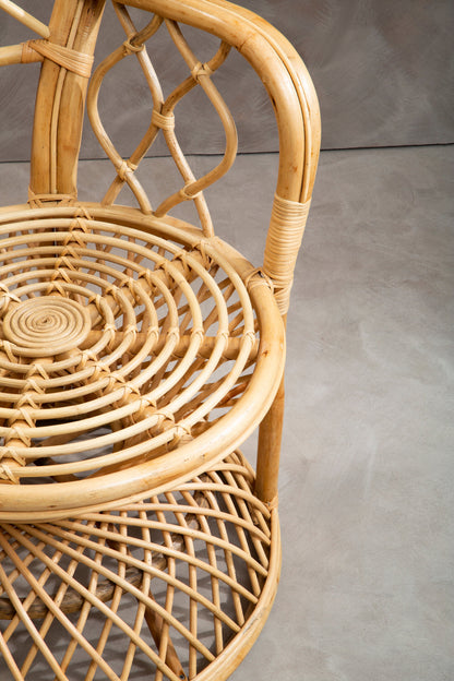 Tropic Natural Rattan Curved Chair