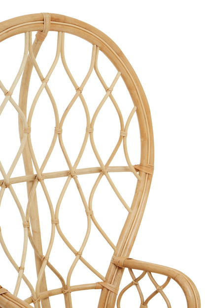 Tropic Natural Rattan Curved Chair