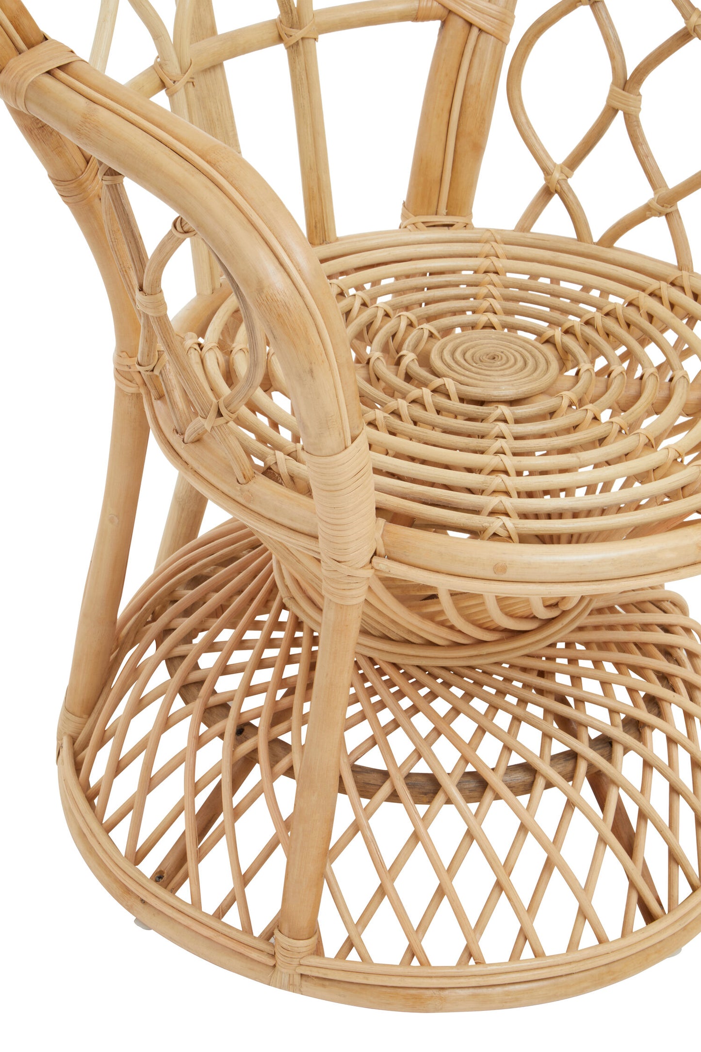 Tropic Natural Rattan Curved Chair