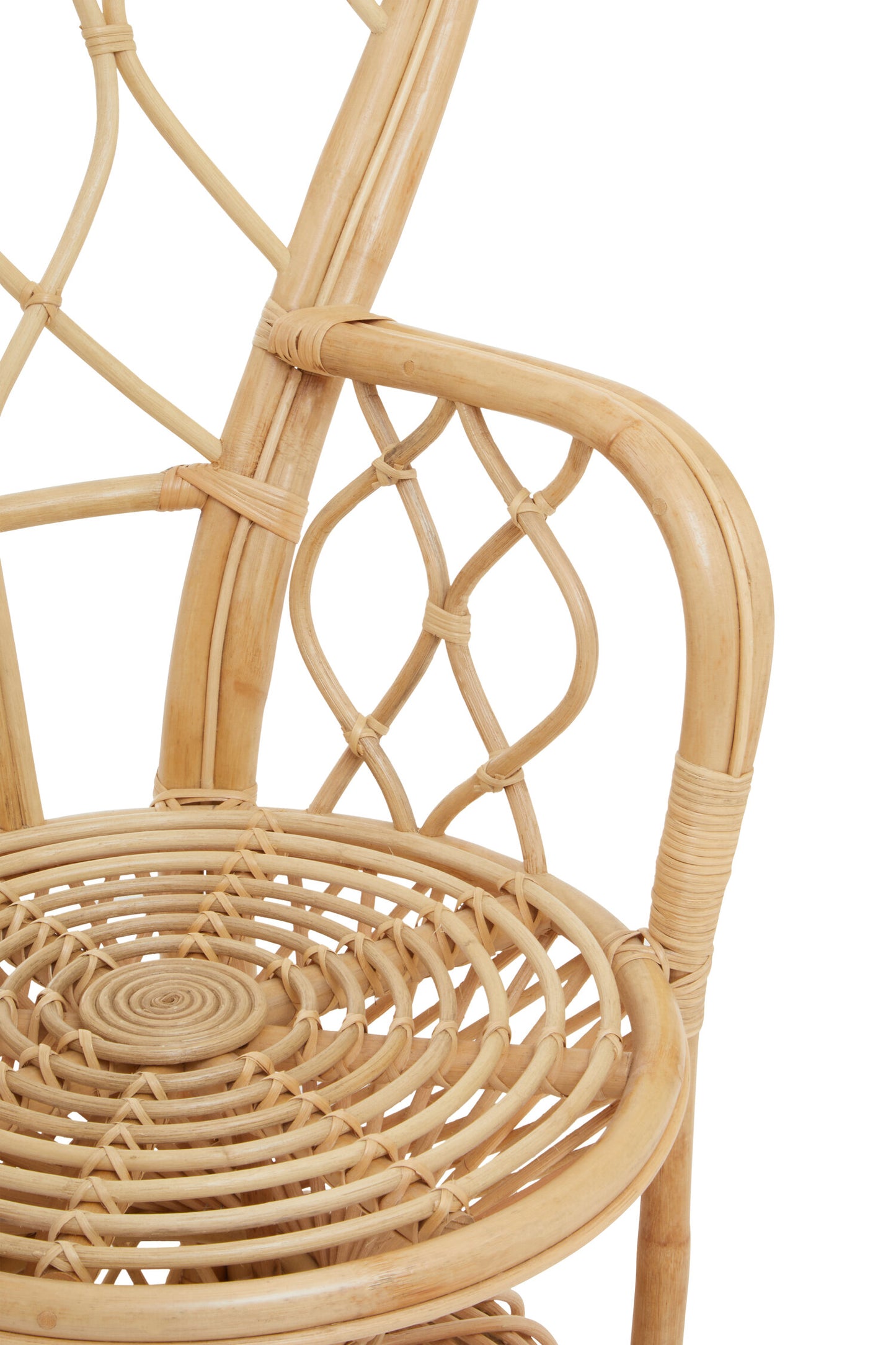 Tropic Natural Rattan Curved Chair
