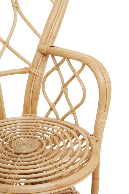 Tropic Natural Rattan Curved Chair