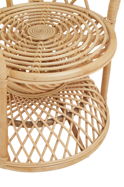 Tropic Natural Rattan Curved Chair