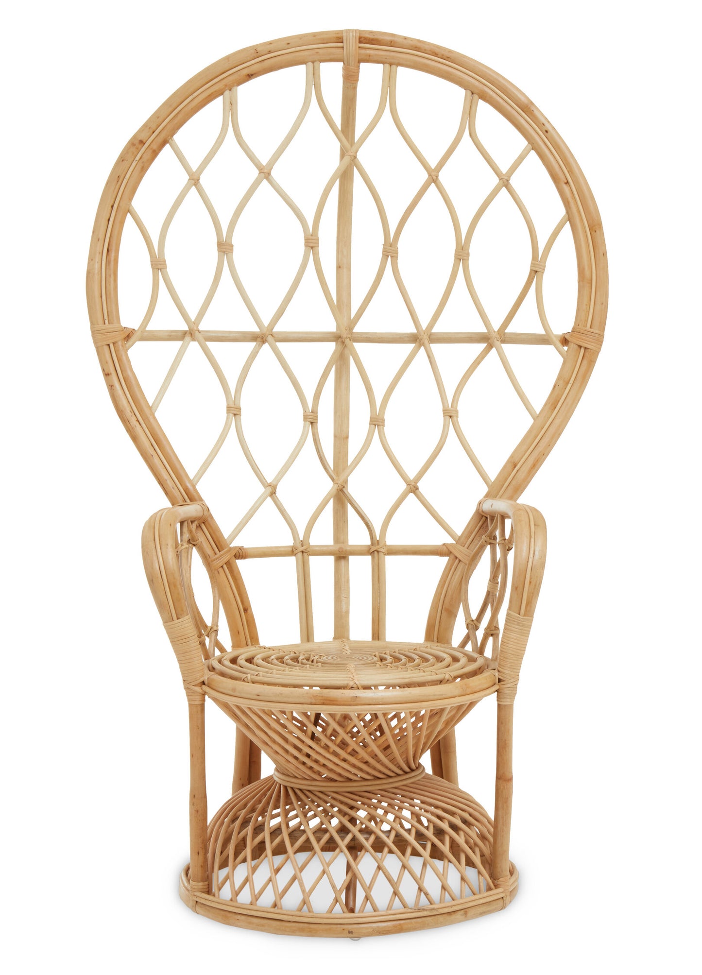 Tropic Natural Rattan Curved Chair